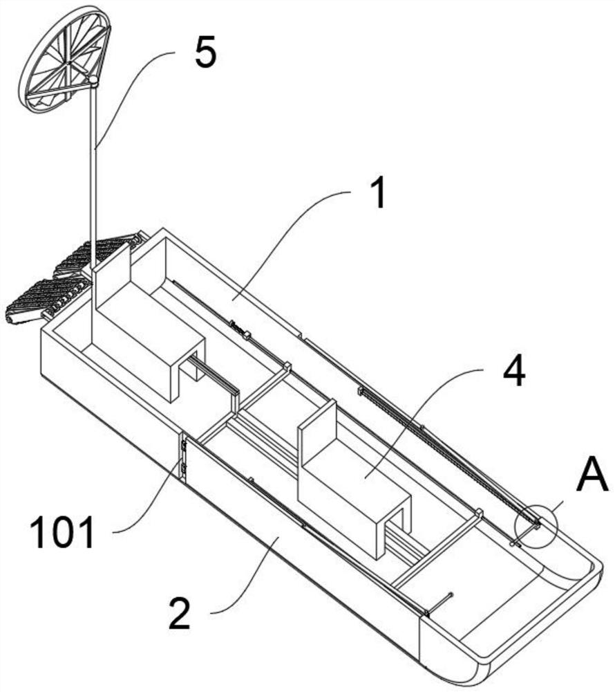 A snowboard structure with extended wind resistance brakes