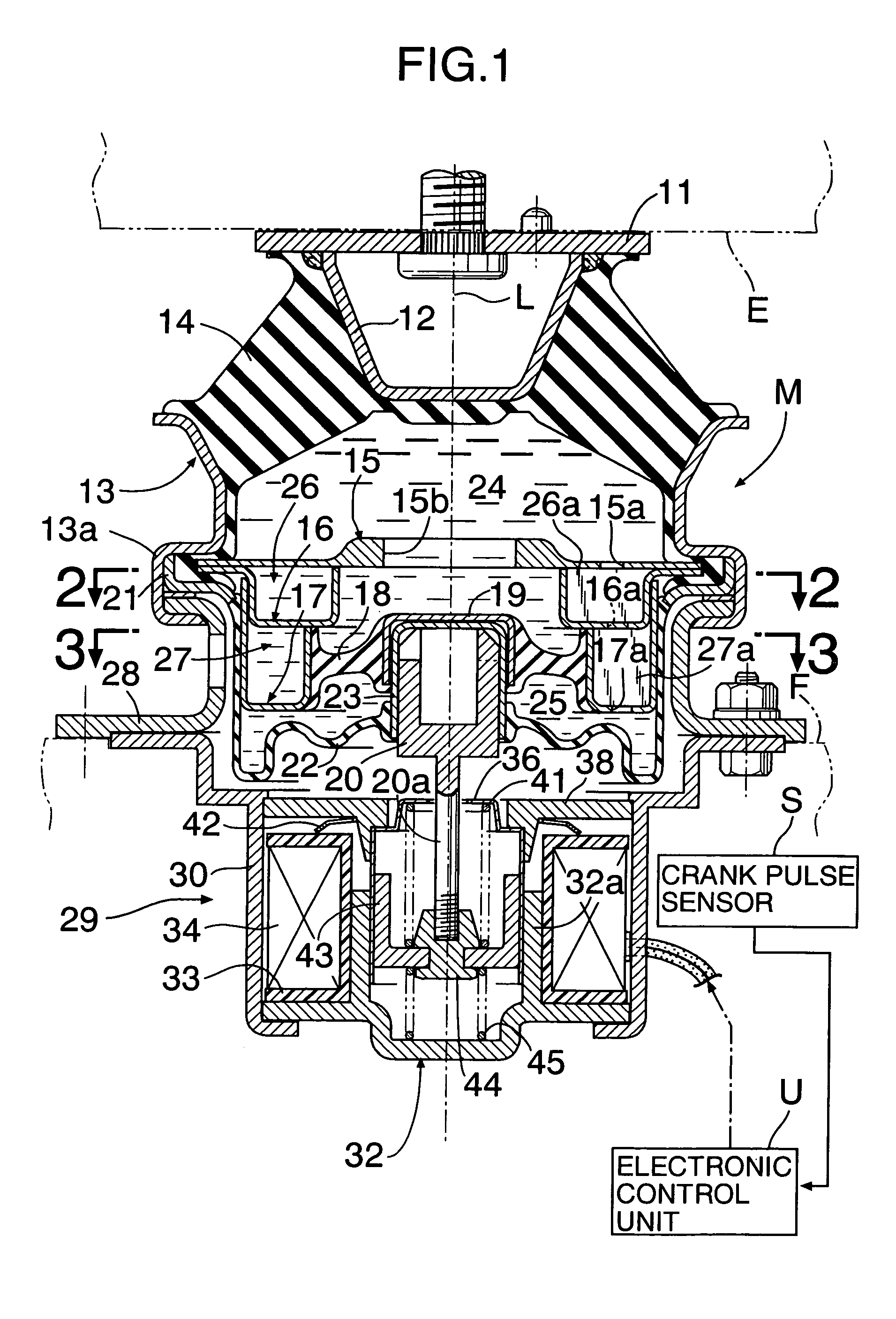 Anti-vibration support system for engine