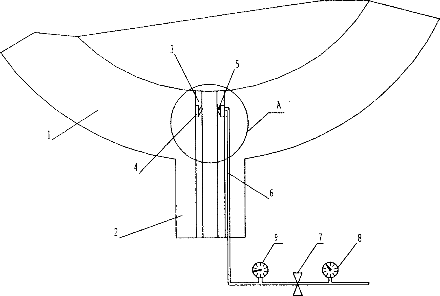 Air curtain skimming device for steel-making converter
