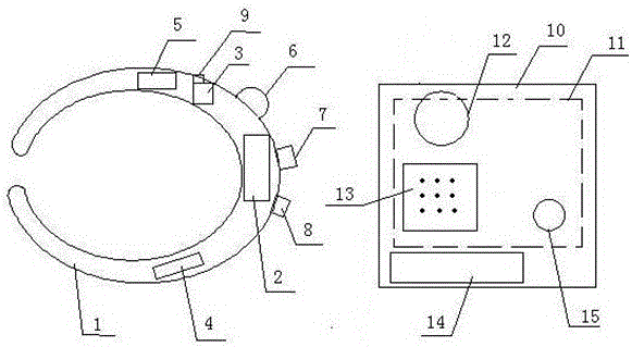 Intelligent safe monitoring and help asking system used in house of old people