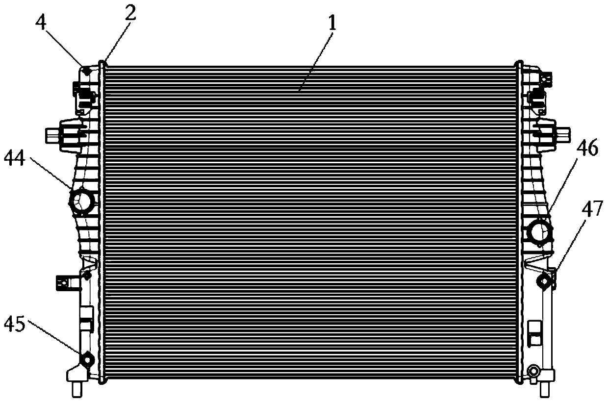 Integrated type dual-cavity radiator sealing structure