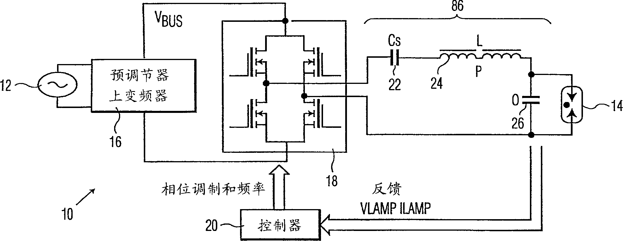 Reducing color segregation in HID lamps