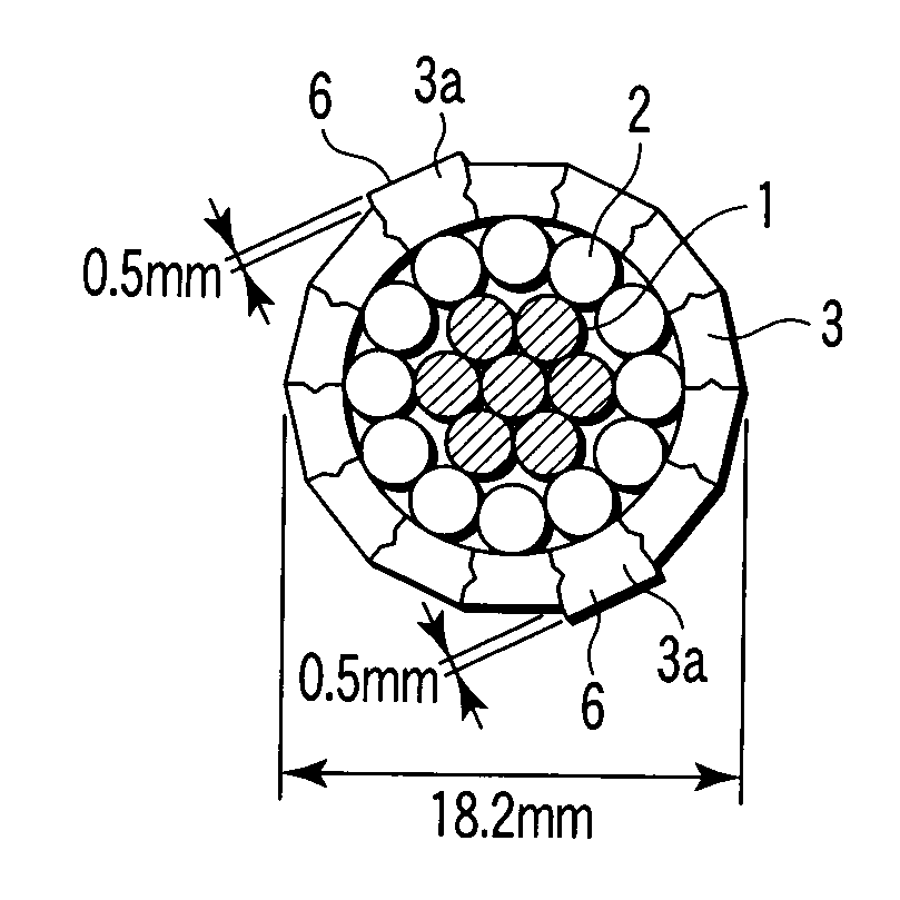 Polygonal overhead cable