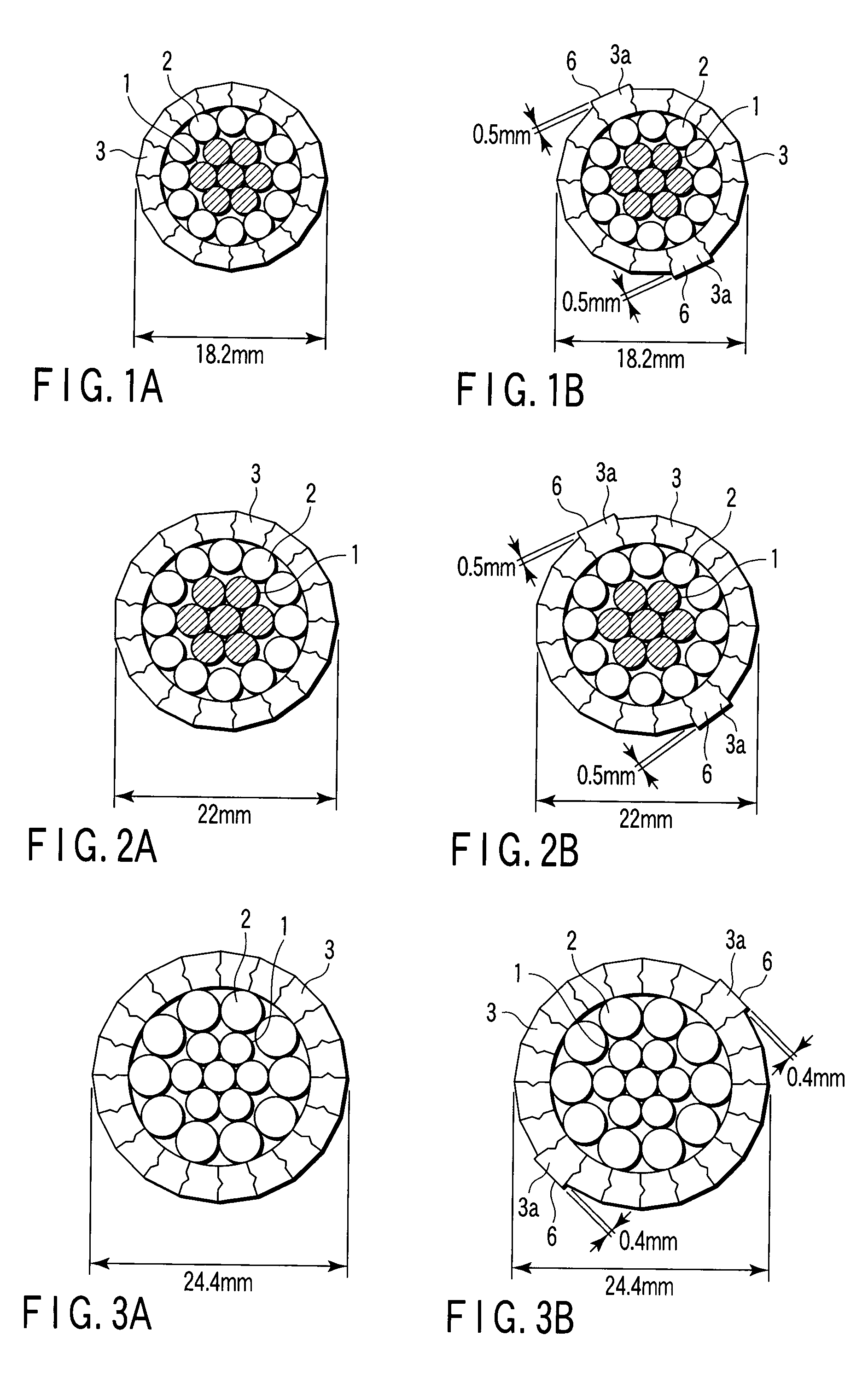 Polygonal overhead cable