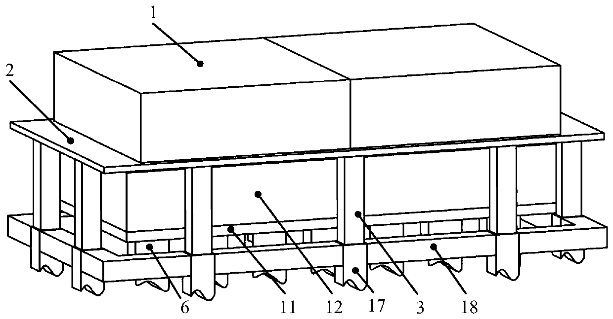 Integral floating anti-disturbance double-stage micro-vibration isolation platform