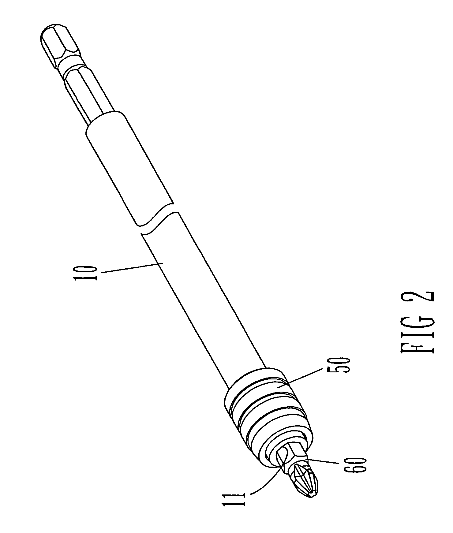 Device for locking and releasing a screw bit