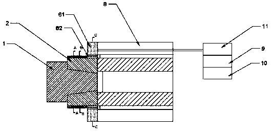 Detection system for chips adhering to electric spindle of numerical-control machine tool