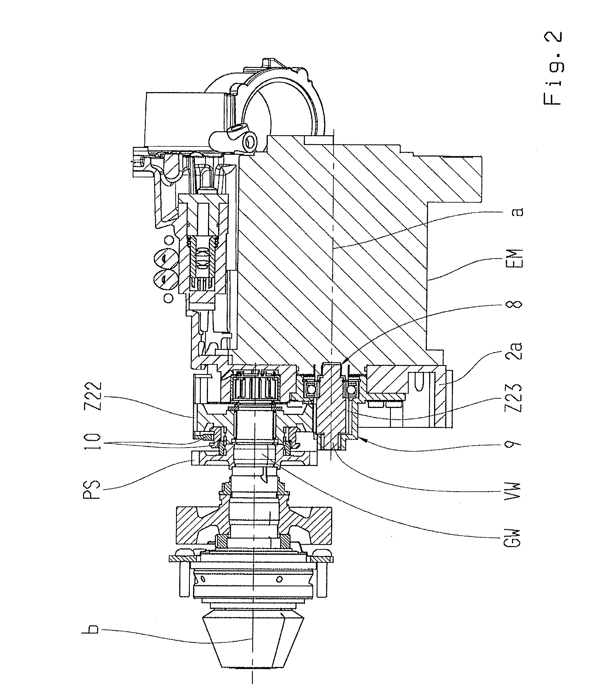 Vehicular transmission with power take-off unit