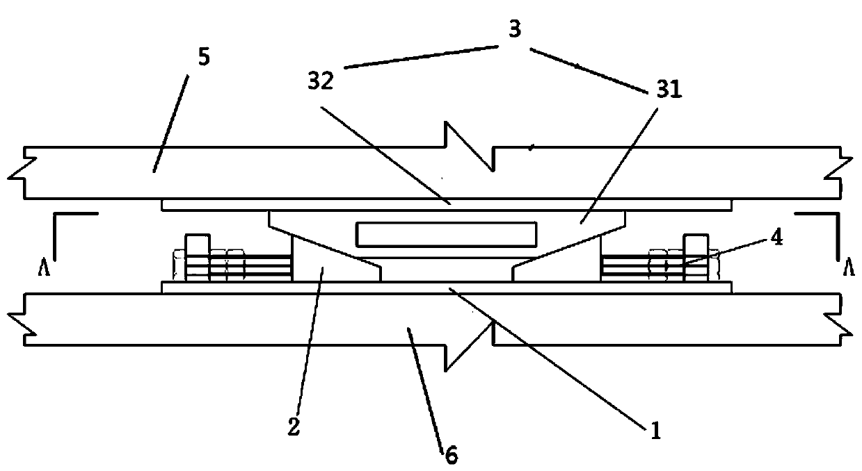 Bridge temporary support device and installation method thereof