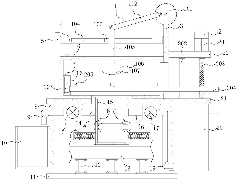 Injection molding machine with feed preheating function