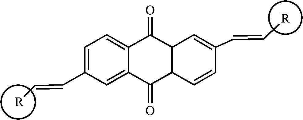 2, 6-di(aryl)-anthraquinone and preparation method thereof
