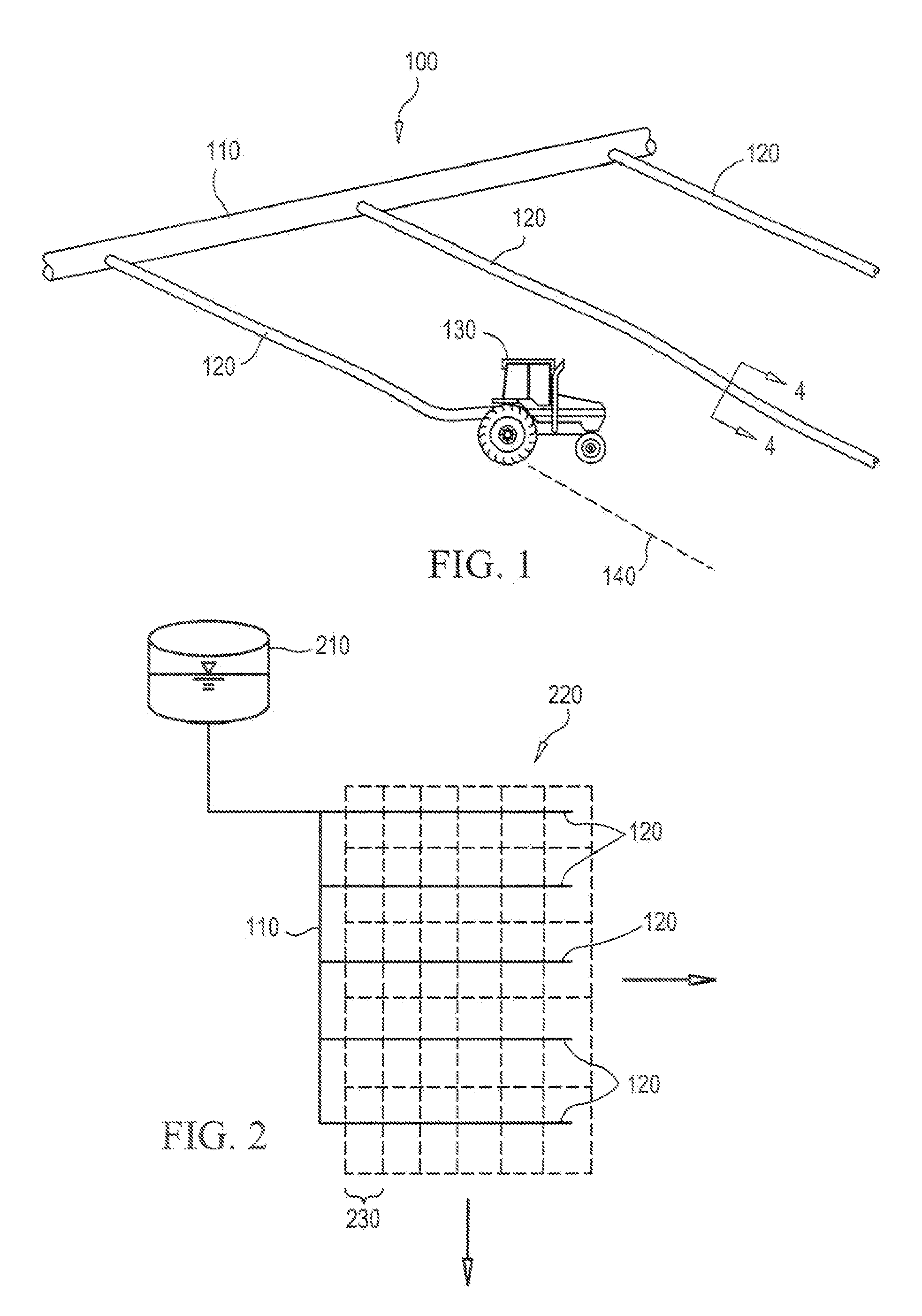 Irrigation method and system using variable orifices