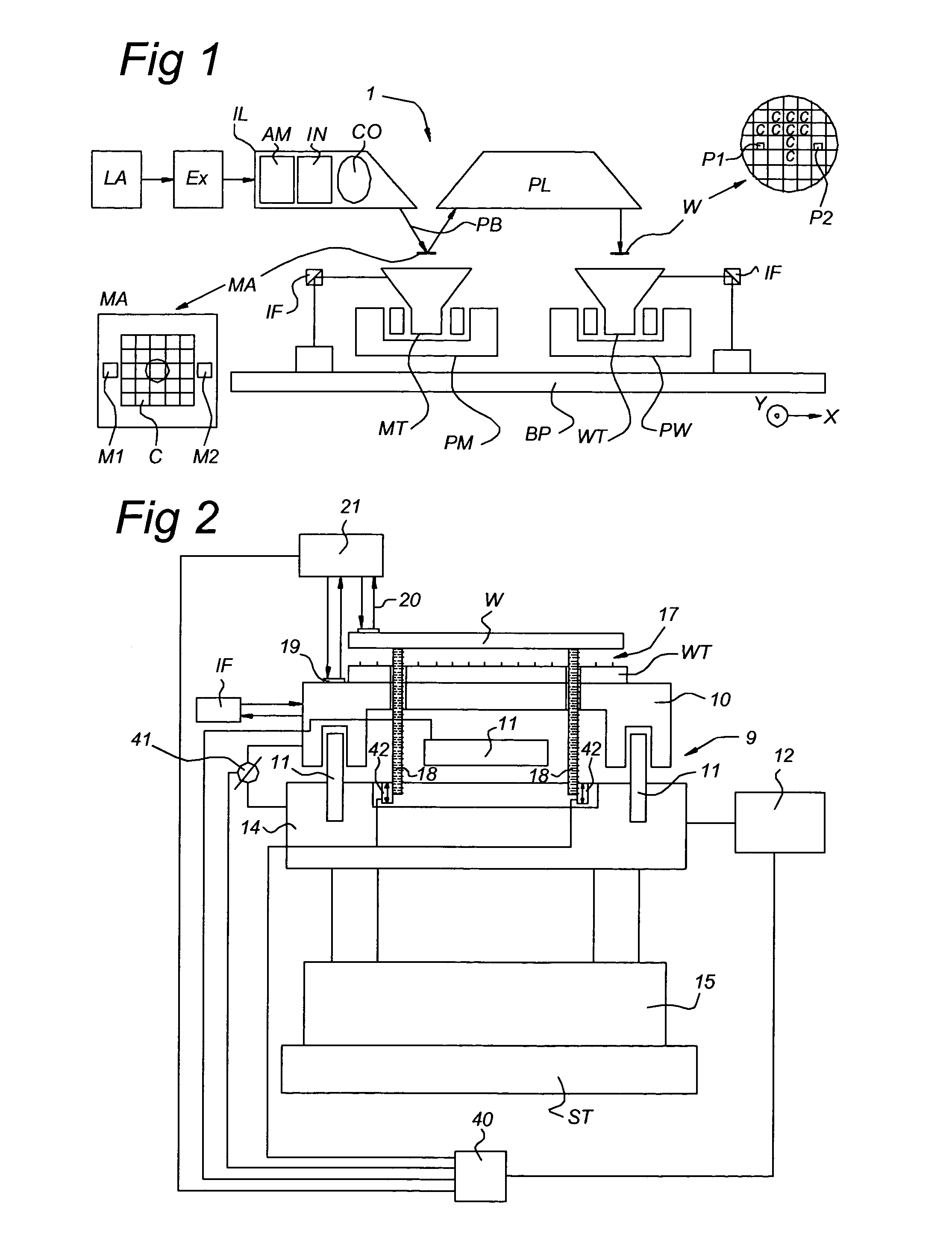 Method and apparatus for positioning a substrate on a substrate table
