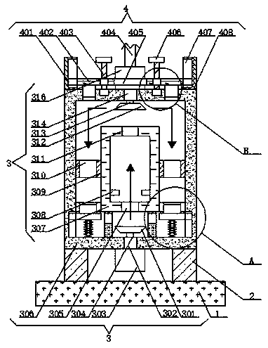 Convection flow type double furnace cover structure using annealing furnace to make furnace temperature uniform