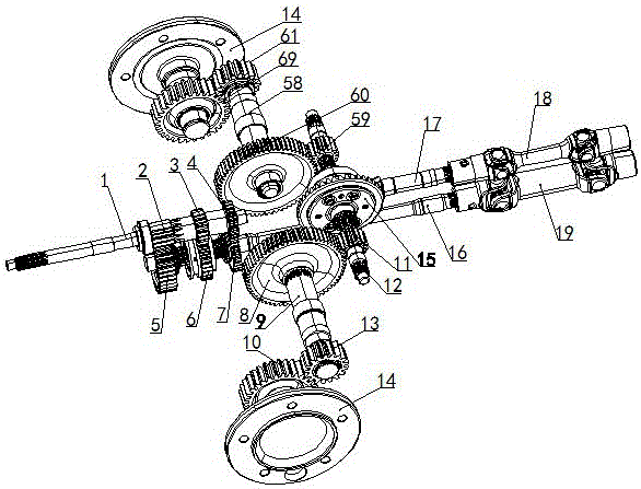 Tractor transmission mechanism