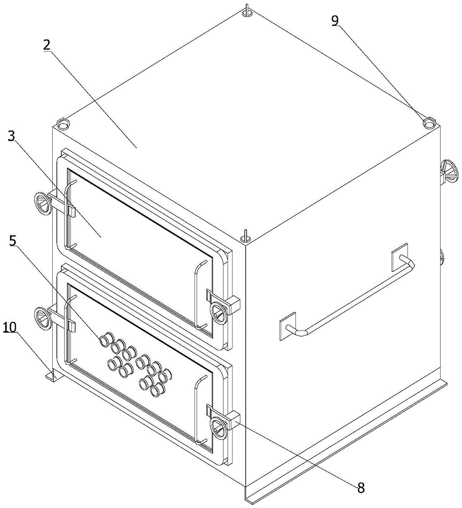 Double-layer moisture-proof electromagnetic shielding box