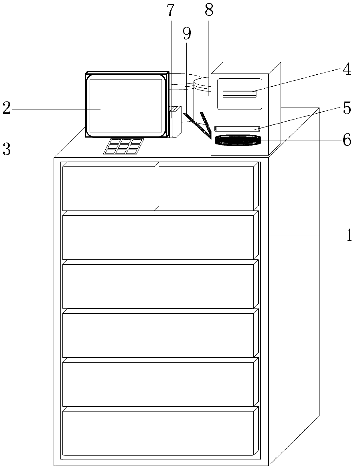 Foreign currency self-service exchange device and method capable of supporting multiple currencies