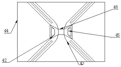 Indium tin oxide (ITO) through hole integrated capacitive touch screen and production method thereof