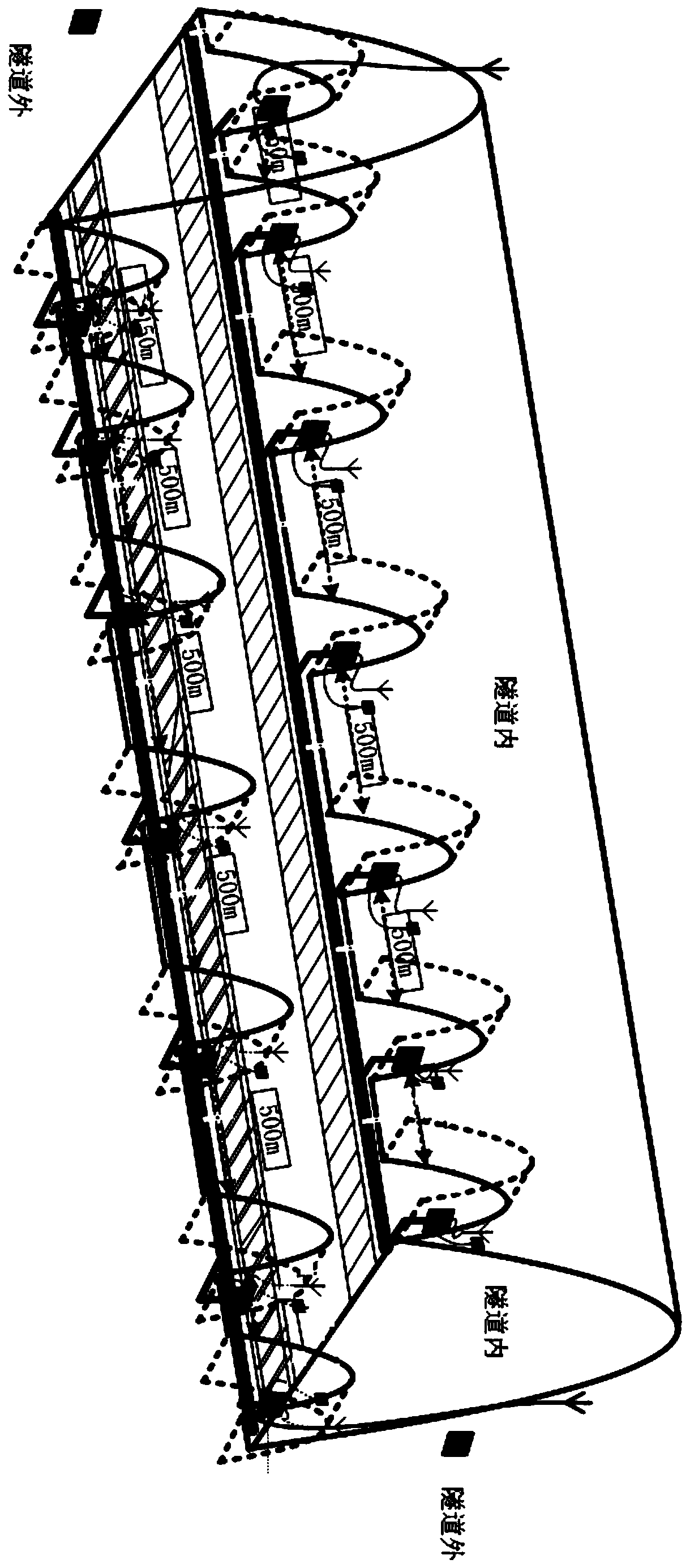 Beidou tunnel coverage system and layout method