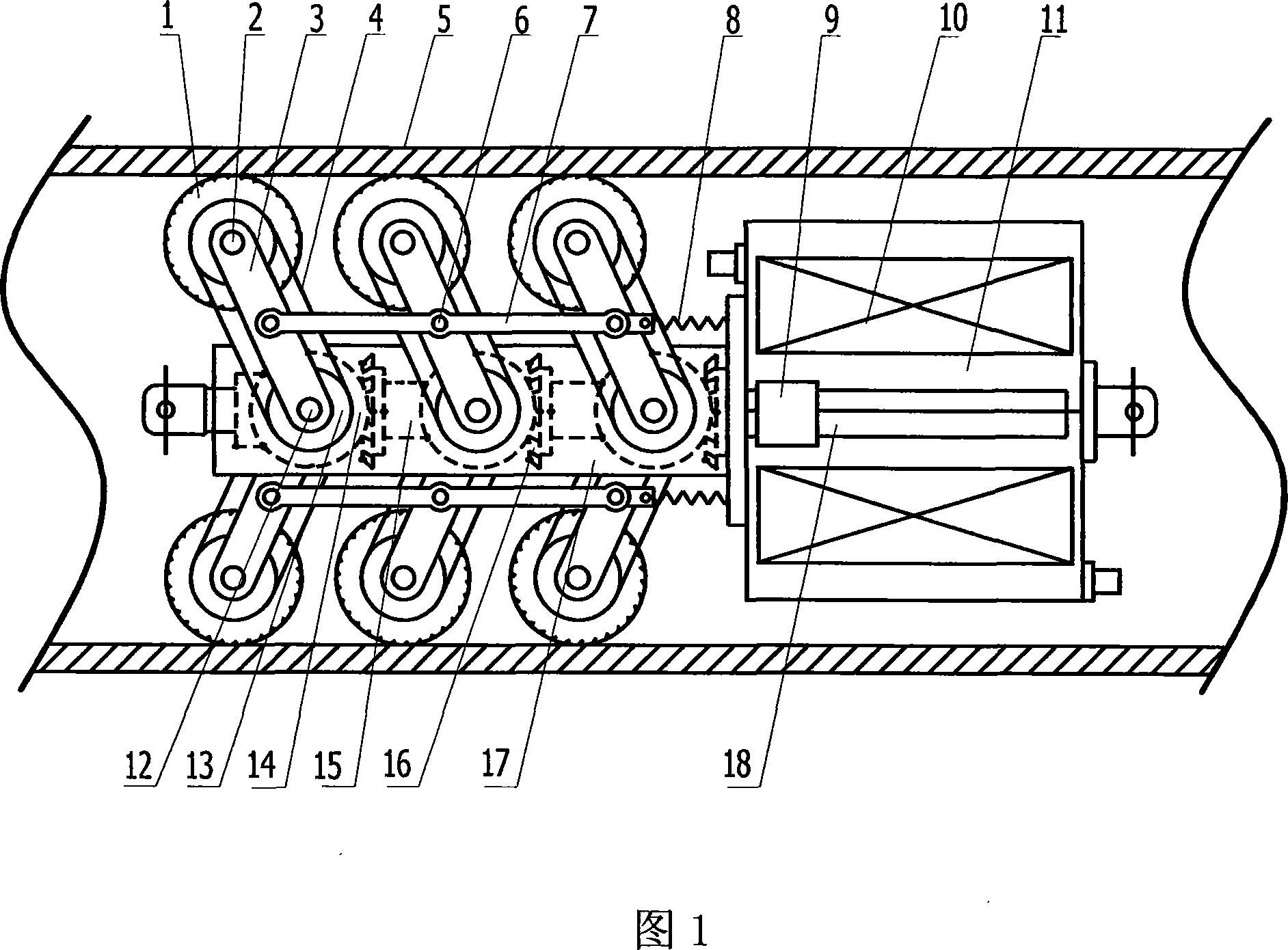 Electric generating apparatus for generating energy in pipeline