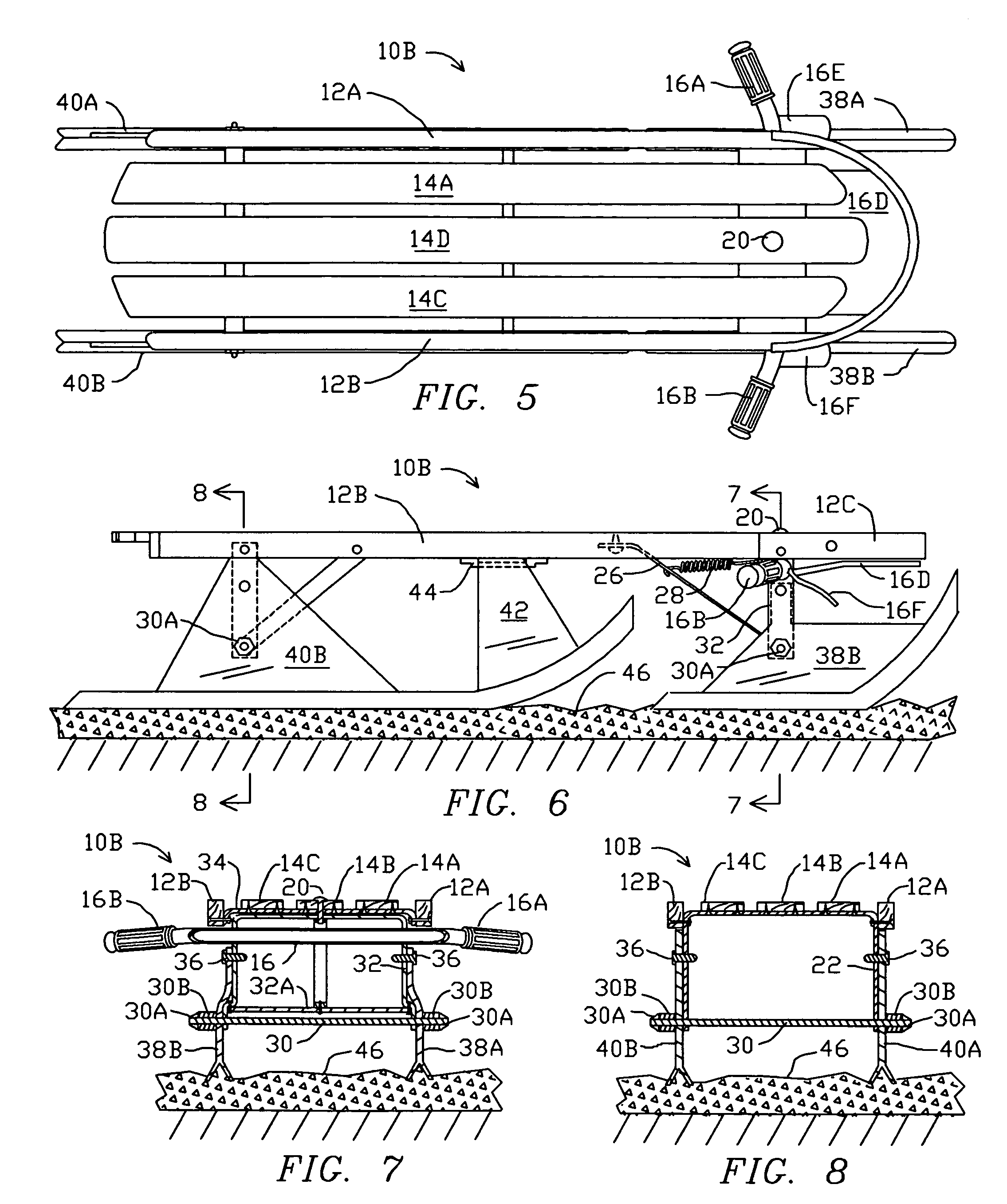 Convertible coaster/sled with steering/braking handlebar