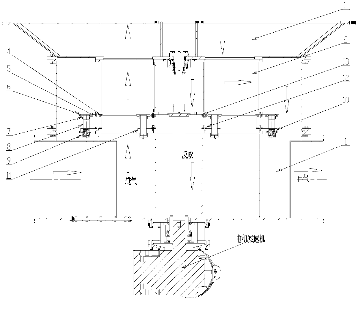 Rotary RTO rotating valve and heat storage type organic waste gas incineration furnace