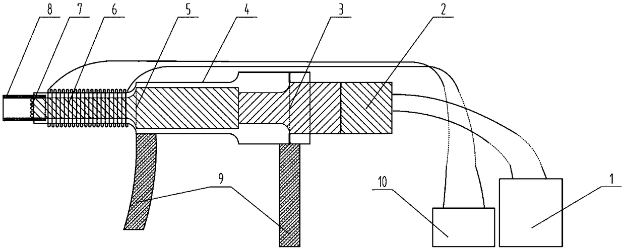 Device and method for electromagnetic assisted ultrasonic shot peening