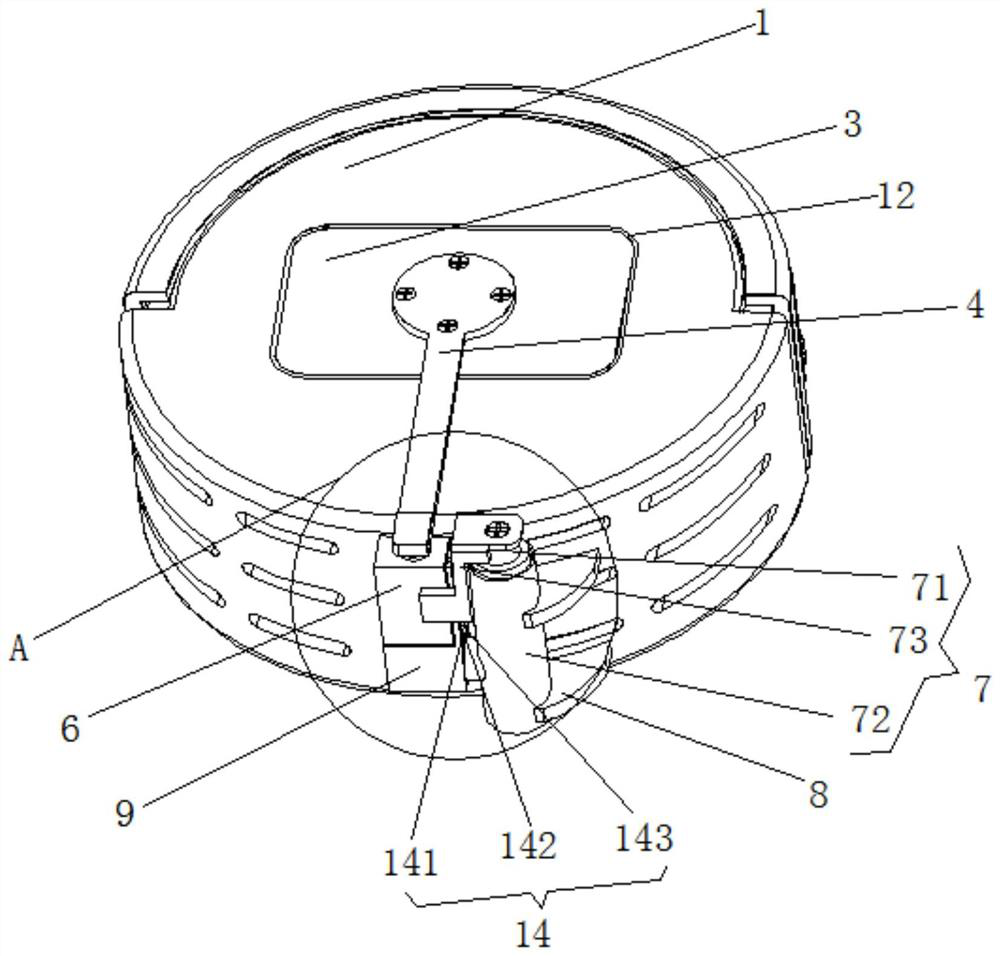 Sweeping robot with device capable of dumping garbage in dust collection box