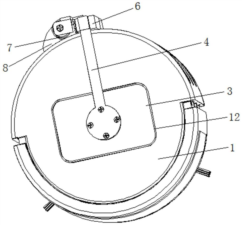 Sweeping robot with device capable of dumping garbage in dust collection box