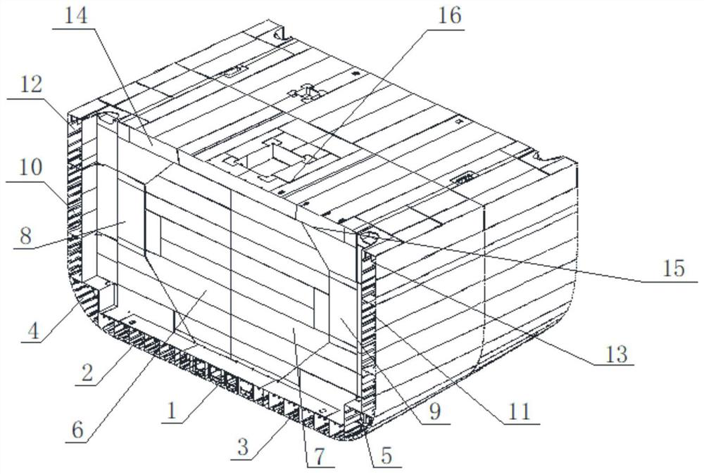 Block carrying method for an LNG cabin of container ship, LNG cabin block and container ship