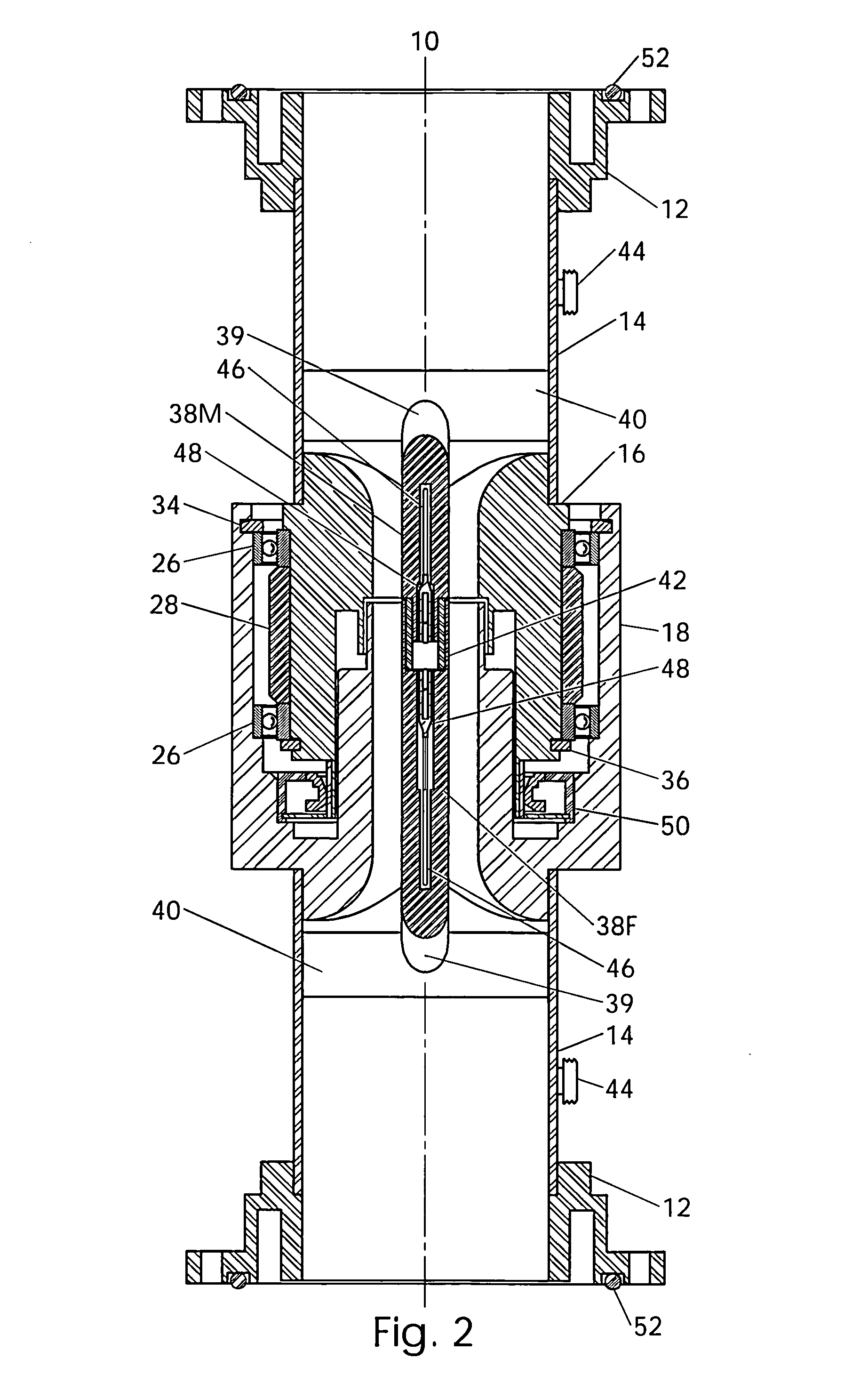 Rotary joint for radio frequency electromagnetic waves and light waves