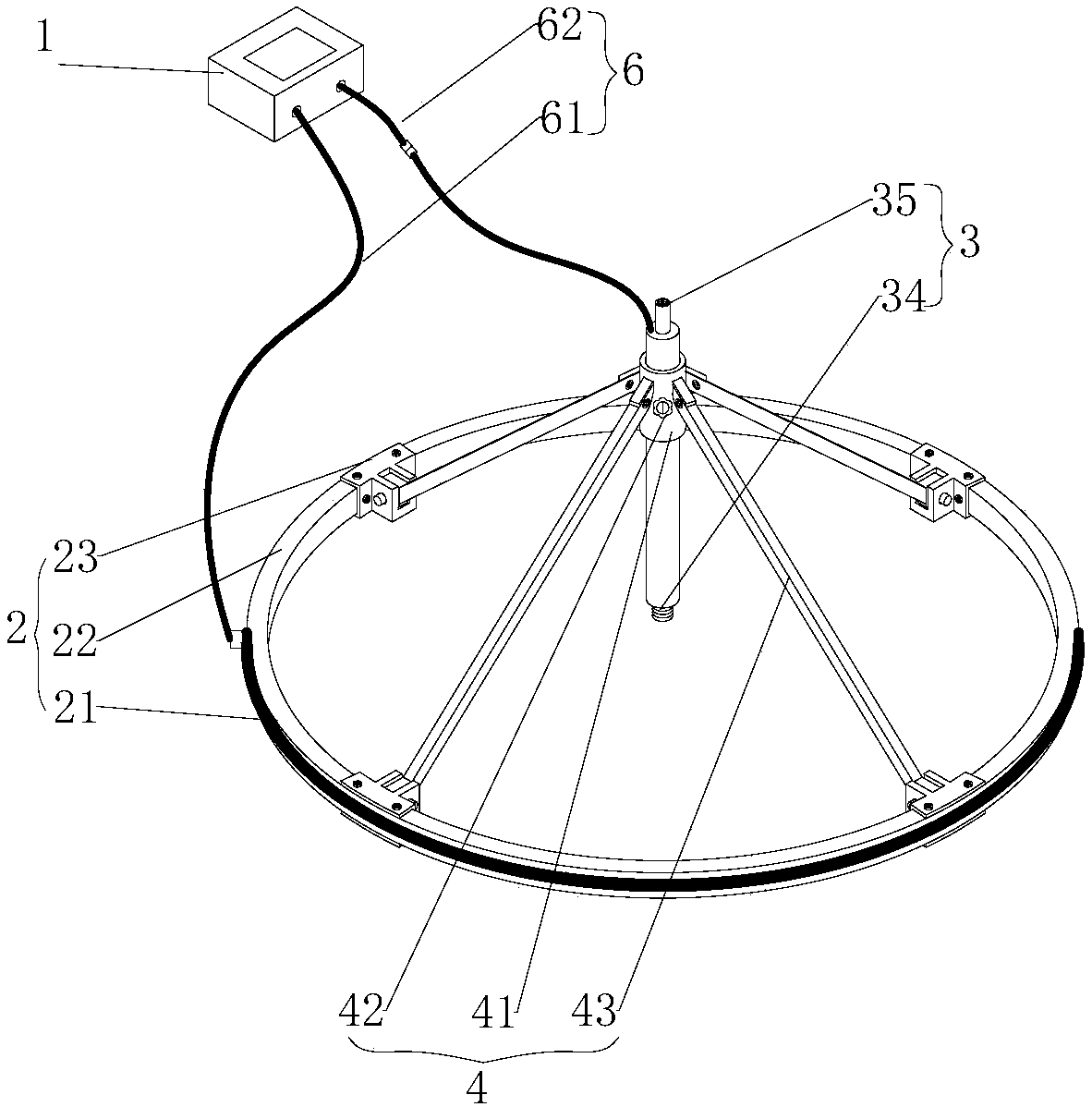 Ground-in-hole combined detecting system based on time domain electromagnetic method and application method thereof