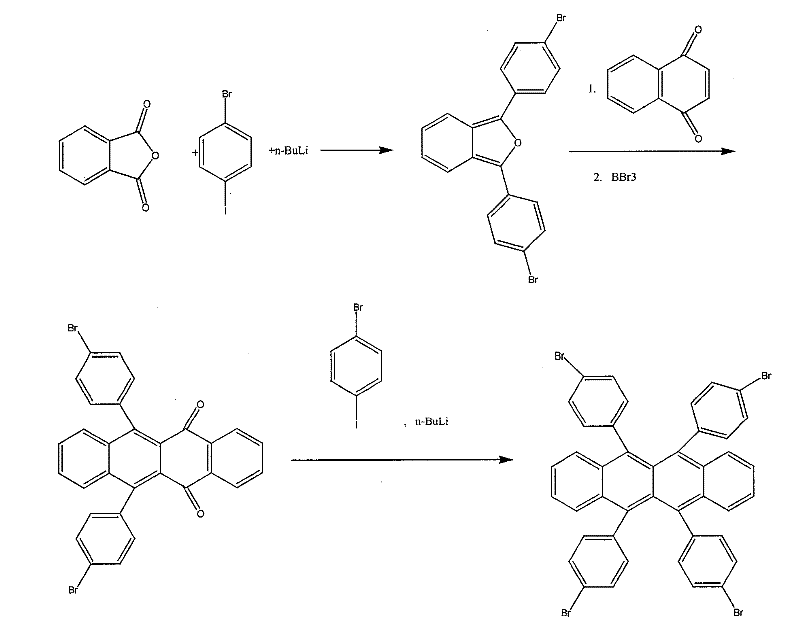 Rubrene derivatives and preparation method thereof