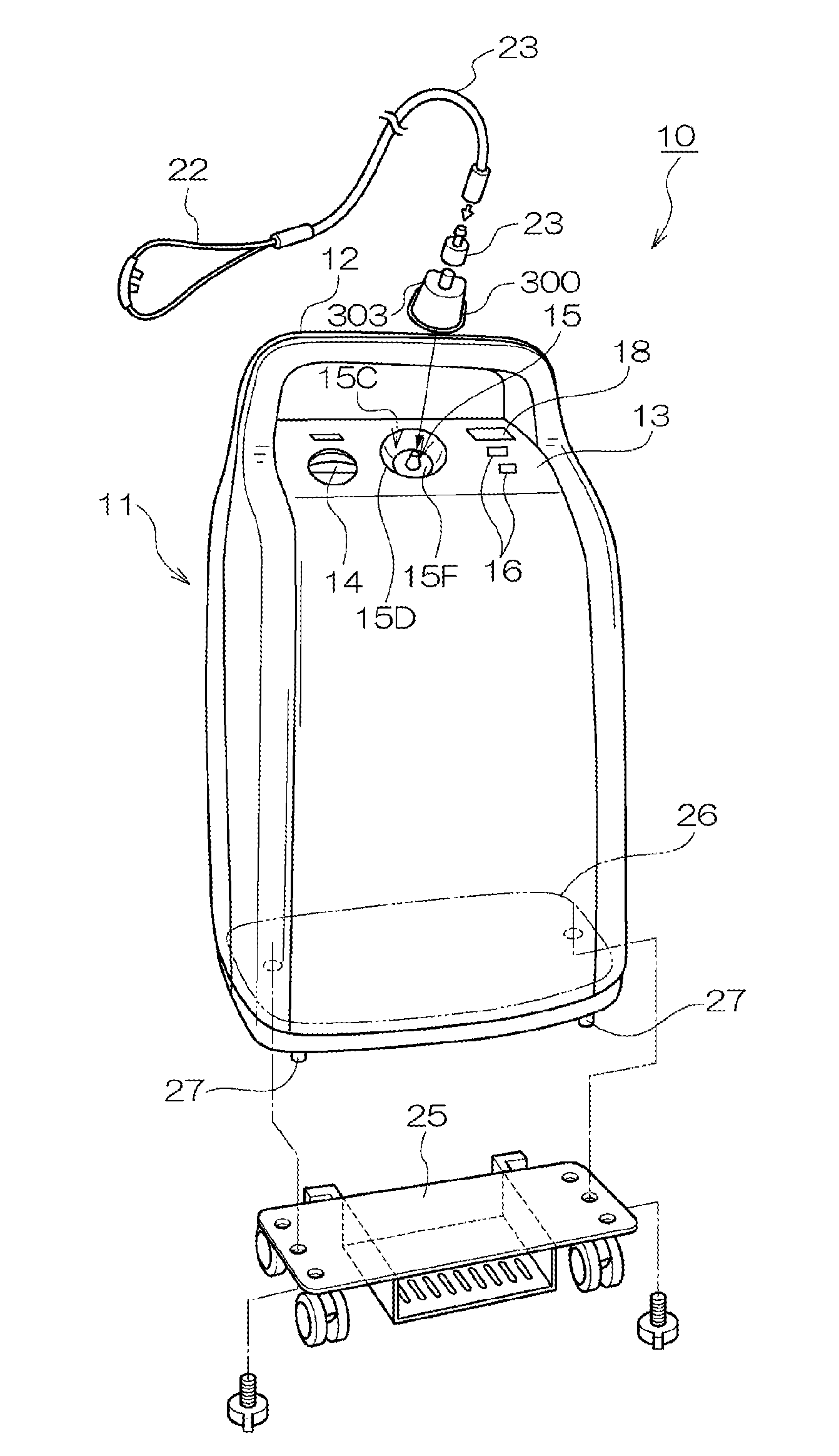 Overheating detection unit and oxygen concentrator