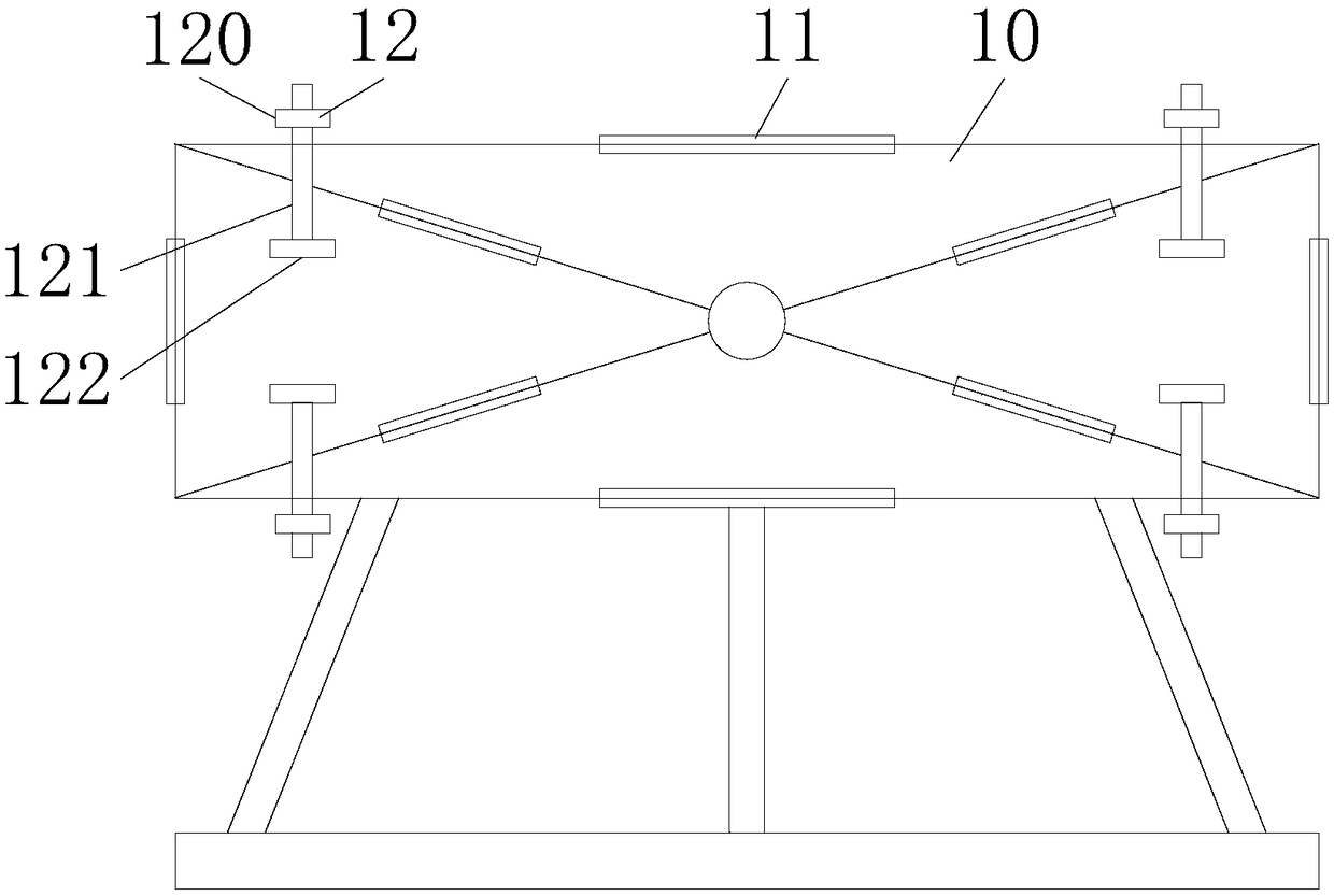 Horizontal device for realizing horizontal positioning based on angle calculation