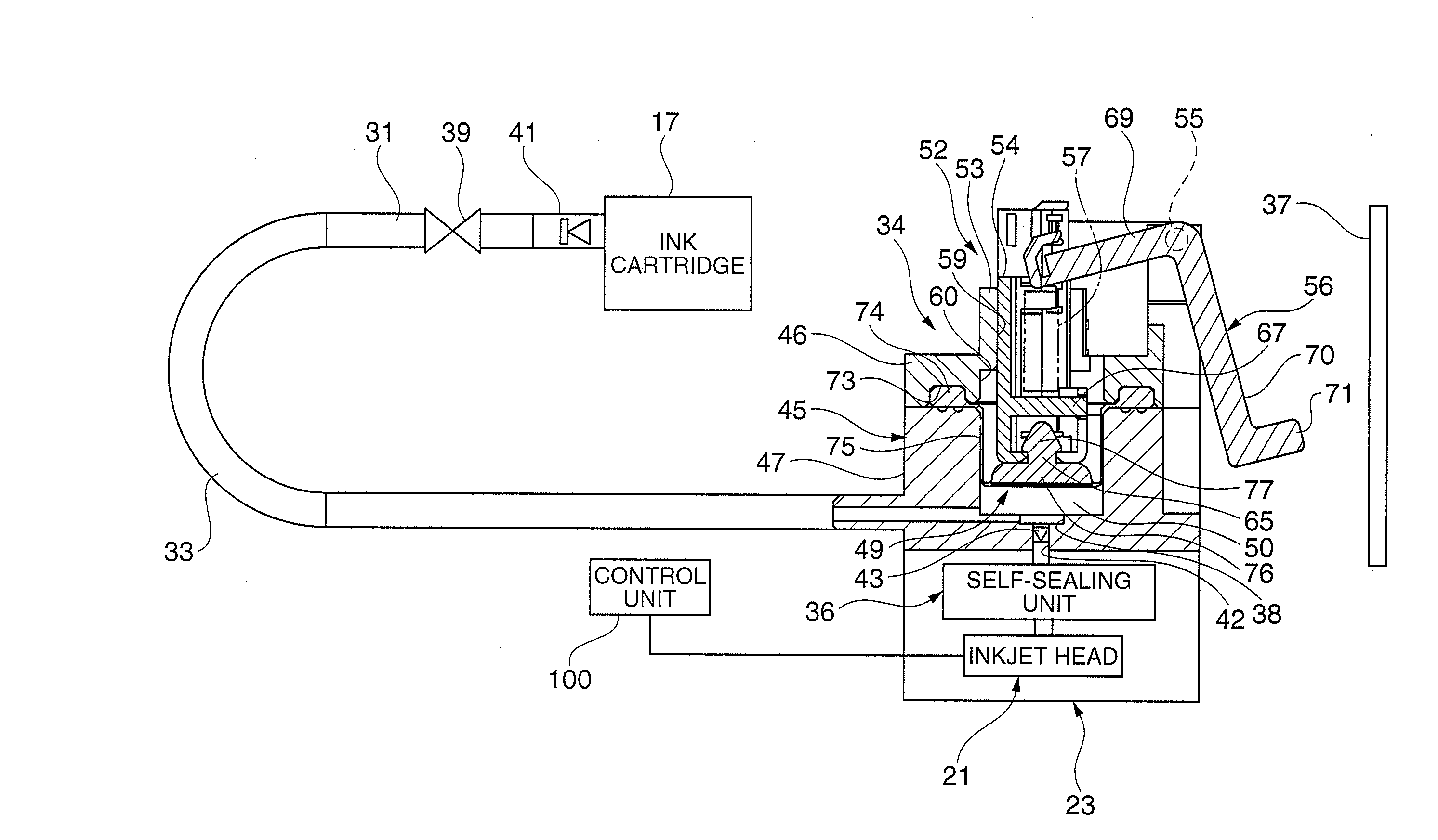 Fluid supply device, printing device, and method of cleaning a printing device
