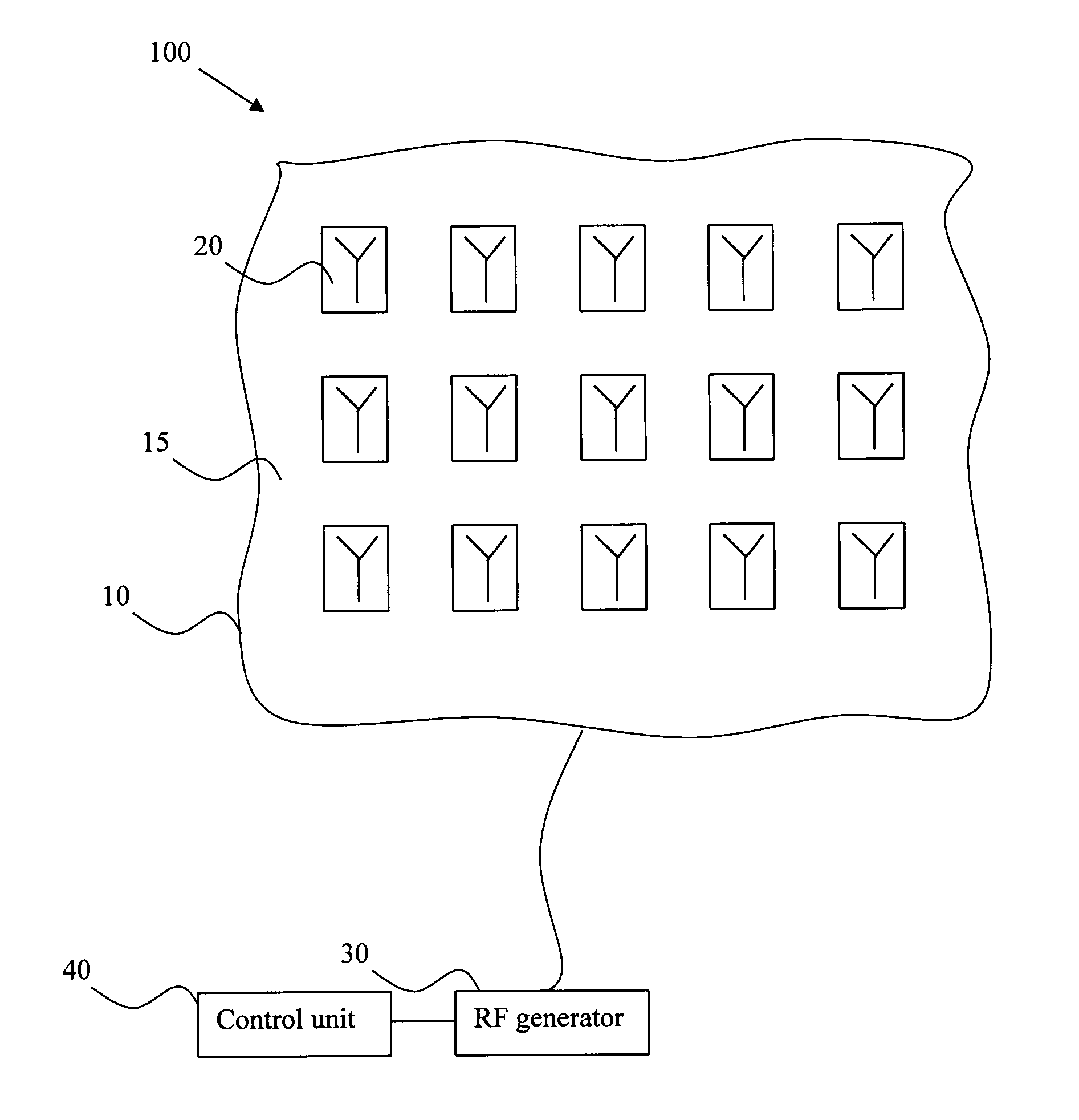 Self operated esthetic device with a substrate