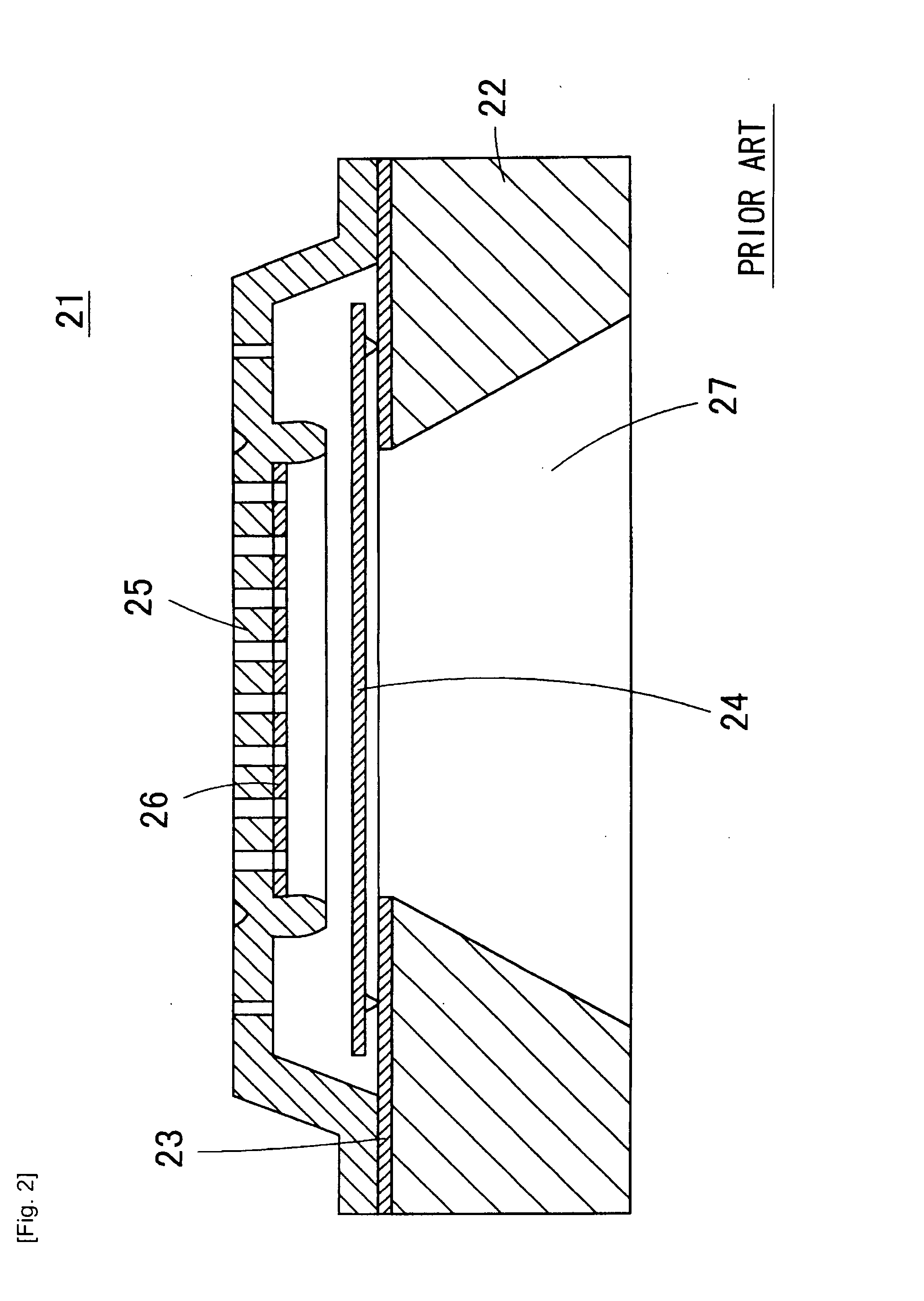 Capacitive Vibration Sensor and Method for Manufacturing Same