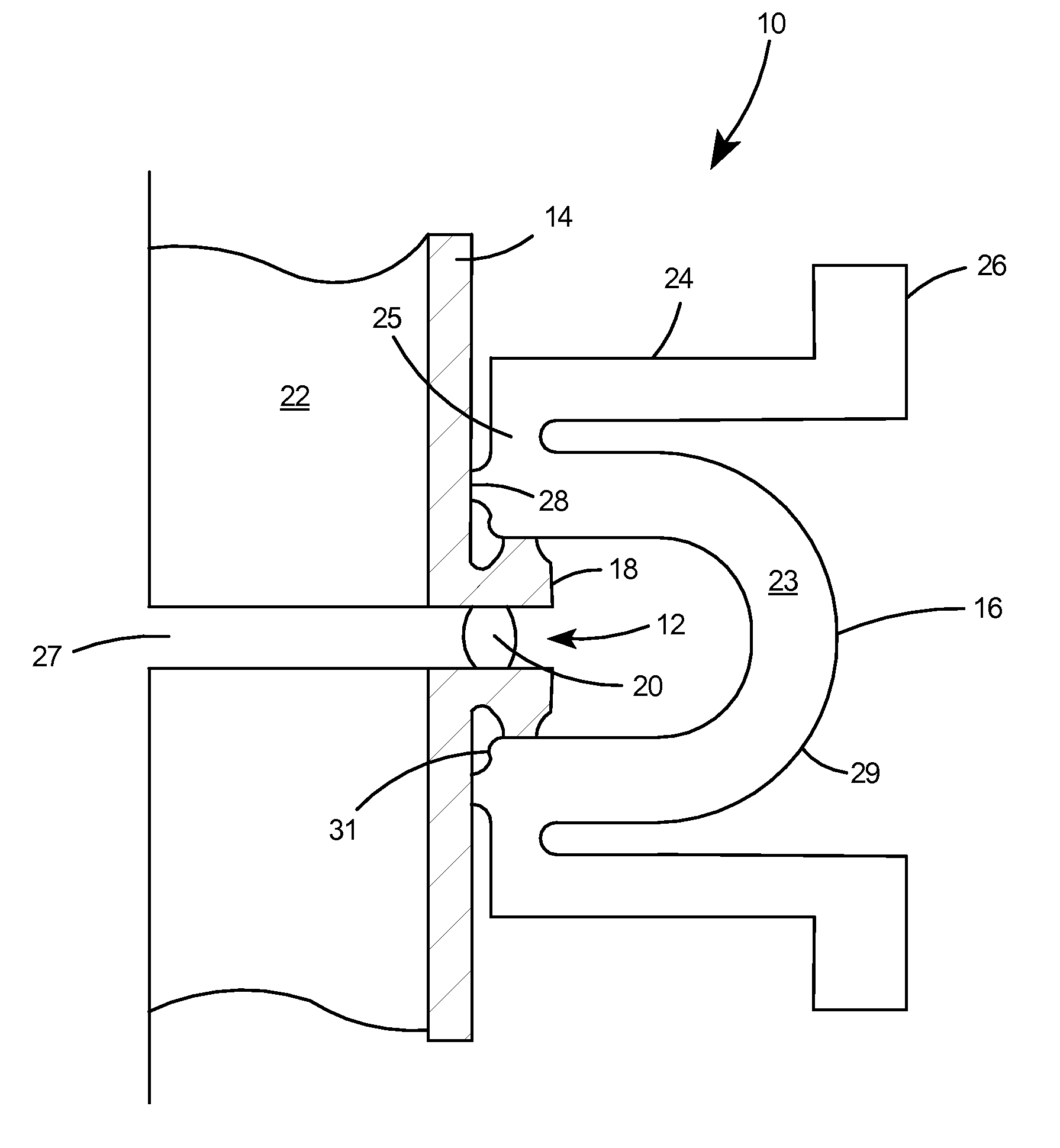 Flange joint system for srf cavities utilizing high force spring clamps for low particle generation