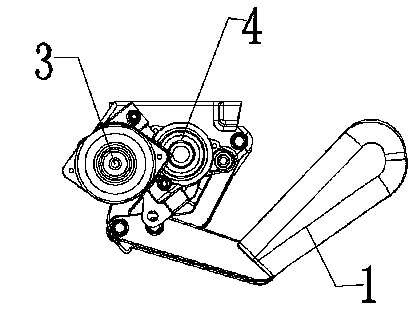 Electric telescopic side pedal of automobile