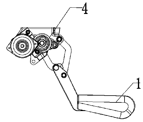Electric telescopic side pedal of automobile