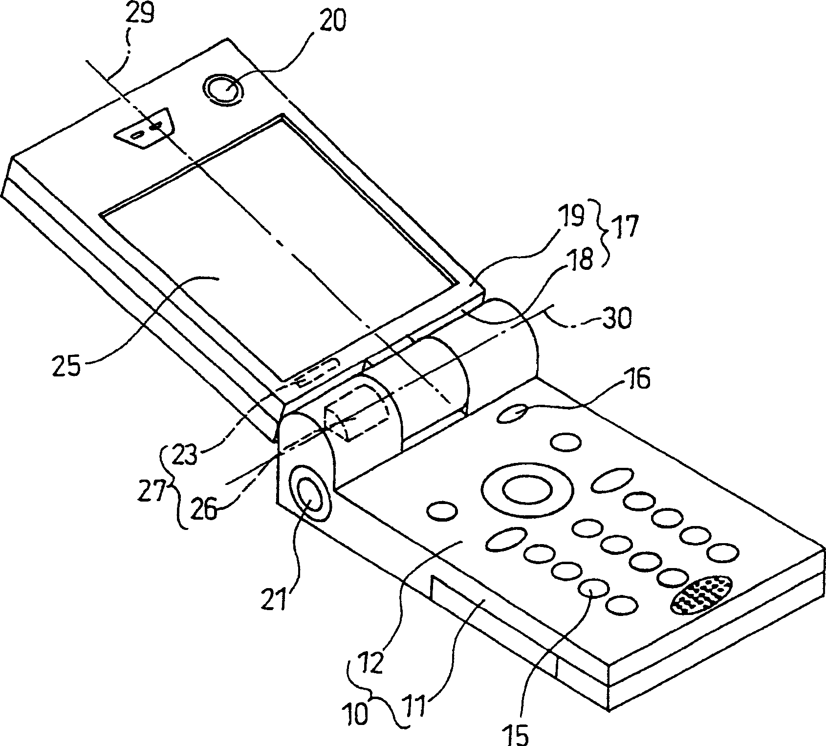 Foldable mobile terminal device