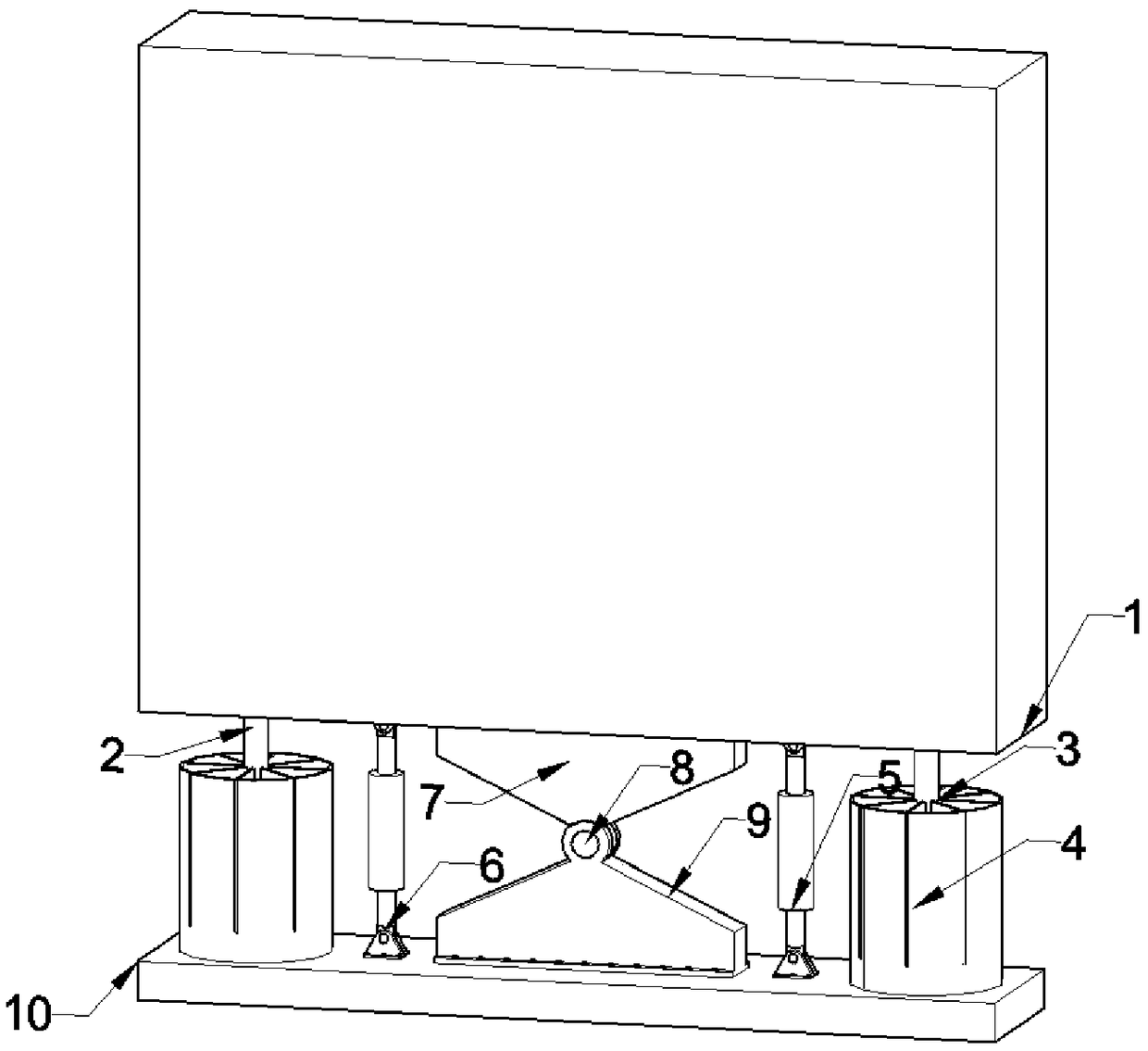 Shear wall system with hysteretic inerter