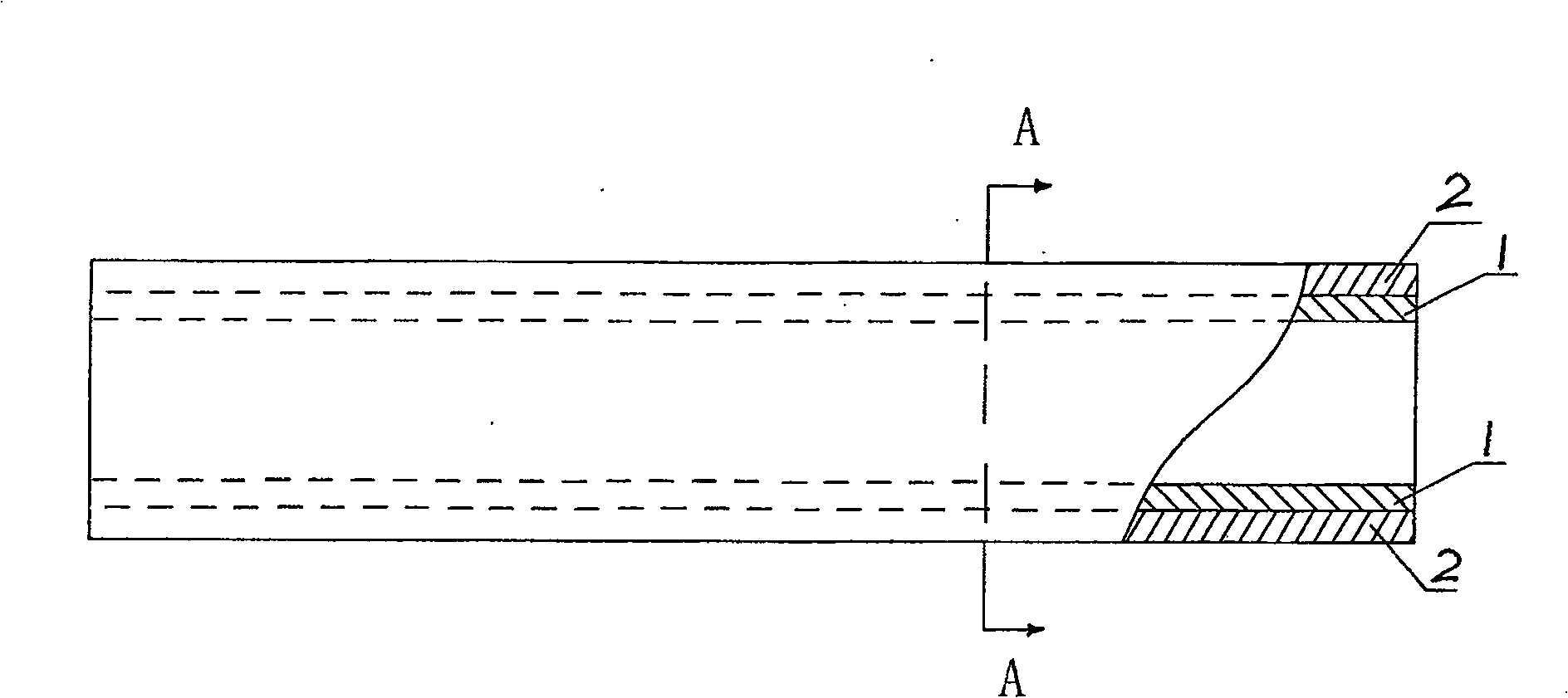Method of producing Cu/NbZr metallic composite tube