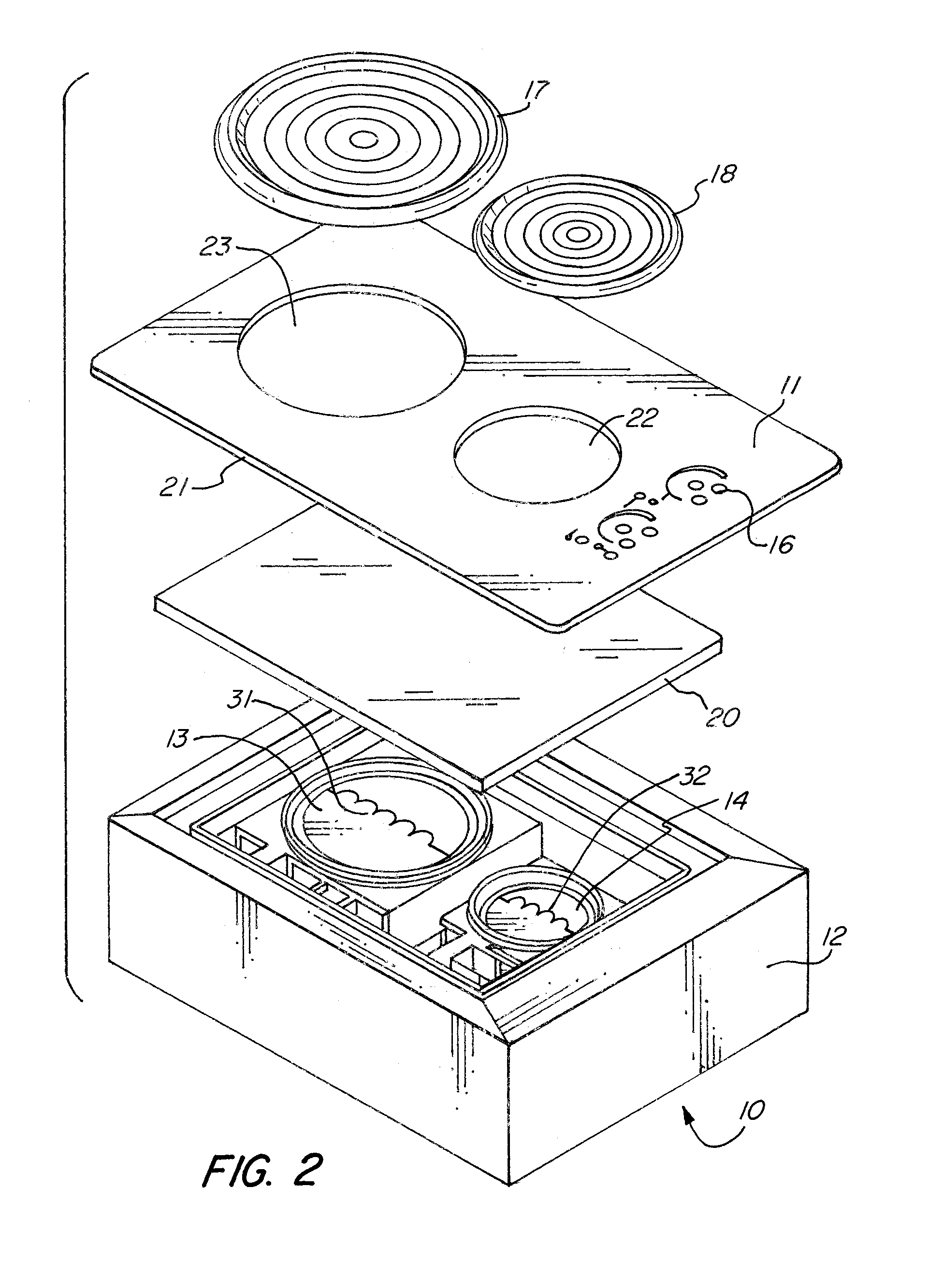 Induction cook-top apparatus