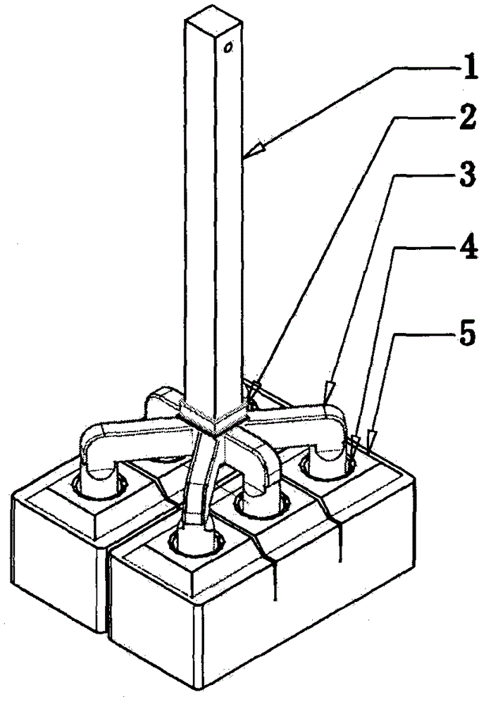 Electrolytic aluminum anode capable of inhibiting deformation of steel claws