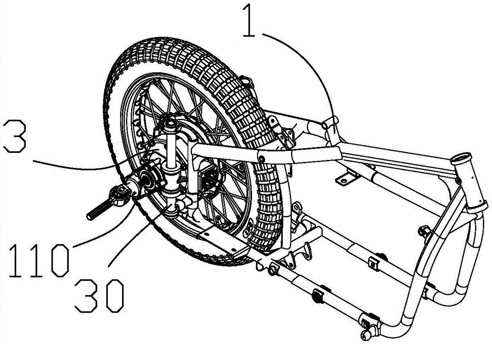 Rear wheel driving device for side tricycle and side tricycle provided with dual-drive rear wheels