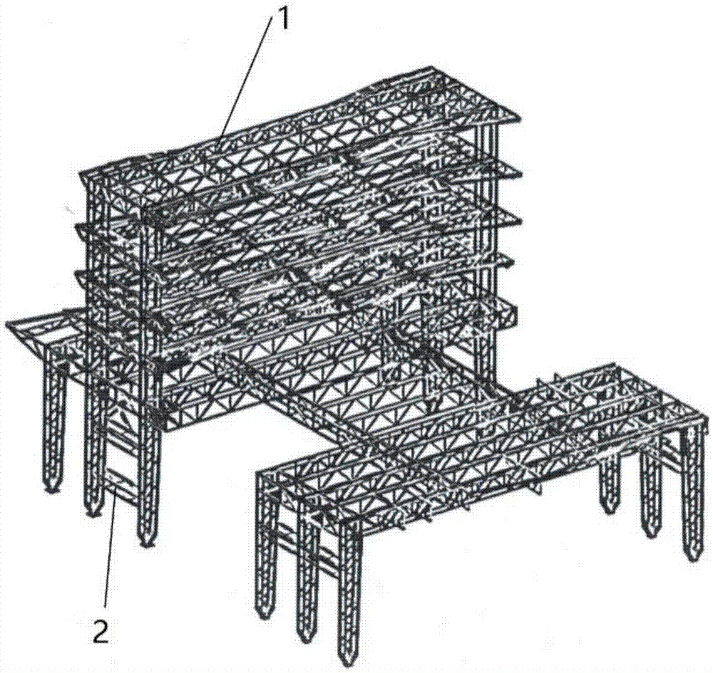Large-span steel truss structure and installation method thereof
