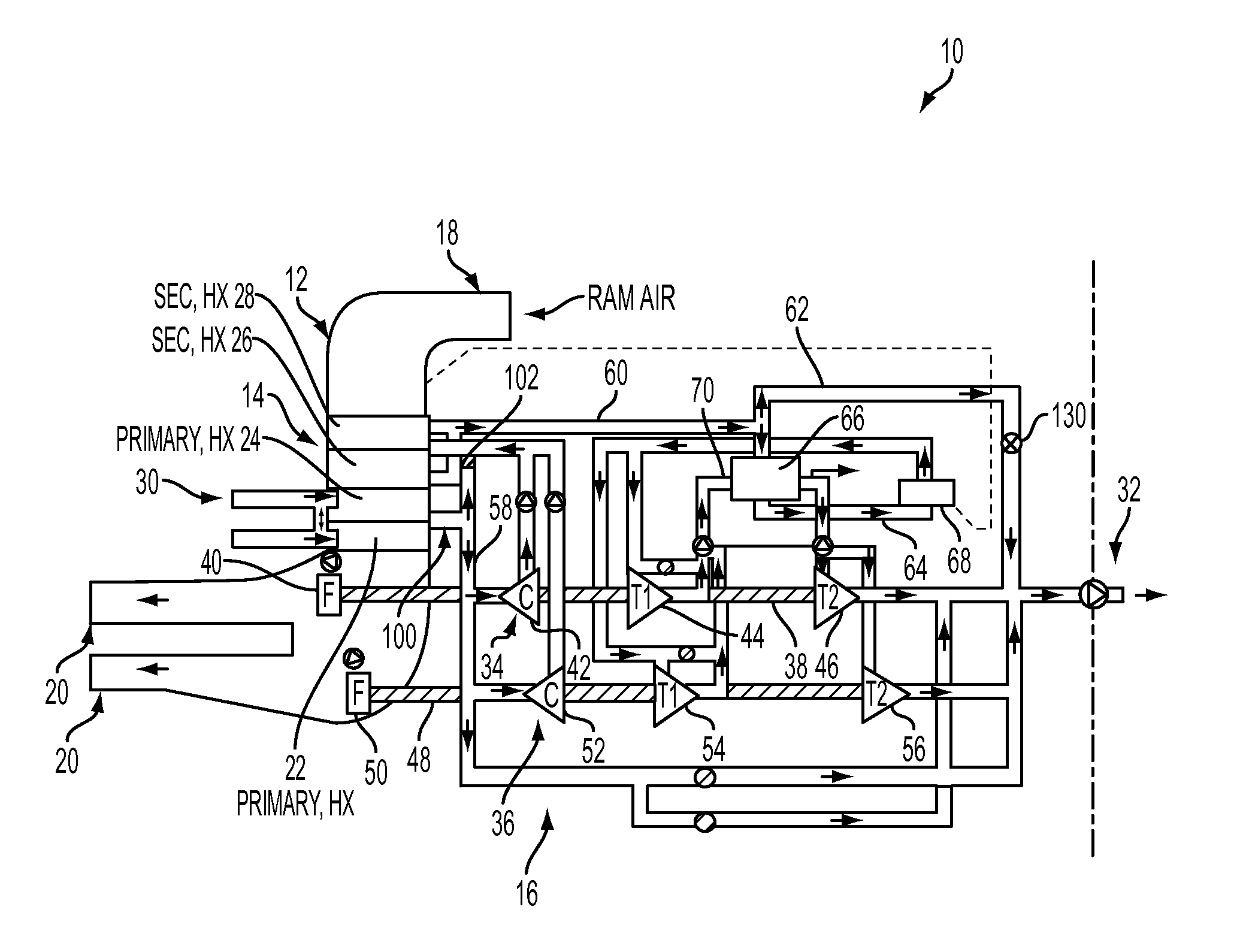 Multi-port compressor manifold with integral bypass valve