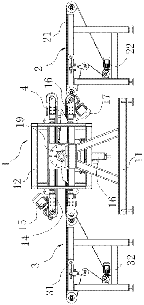 Glass overturning device